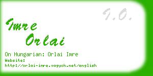 imre orlai business card